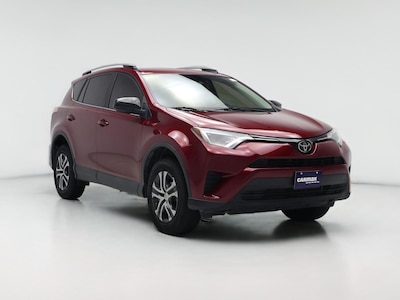 Red 2018 Toyota RAV4 LE