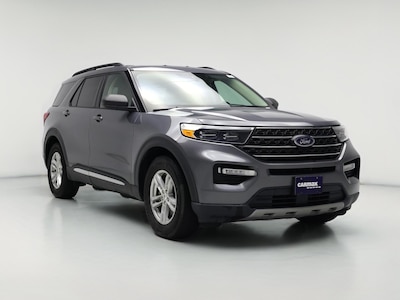 Gray 2022 Ford Explorer XLT