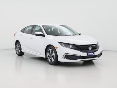 White 2020 Honda Civic LX