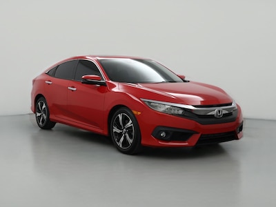 Red 2016 Honda Civic Touring
