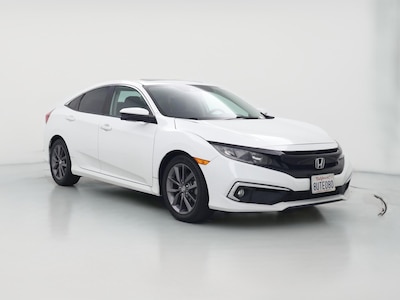 White 2020 Honda Civic EX
