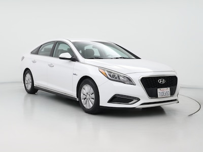 White 2016 Hyundai Sonata Hybrid SE