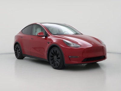 Red 2023 Tesla Model Y Performance