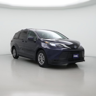 Blue 2024 Toyota Sienna Hybrid LE