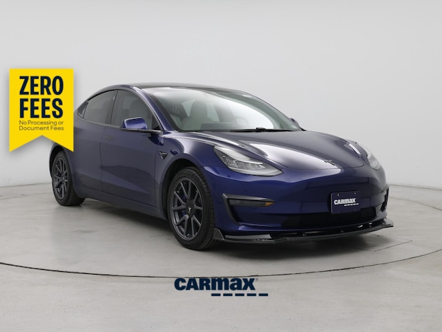 Blue 2020 Tesla Model 3 Sedan Rear-Wheel Drive Automatic