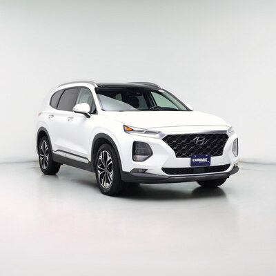 White 2019 Hyundai Santa Fe Ultimate