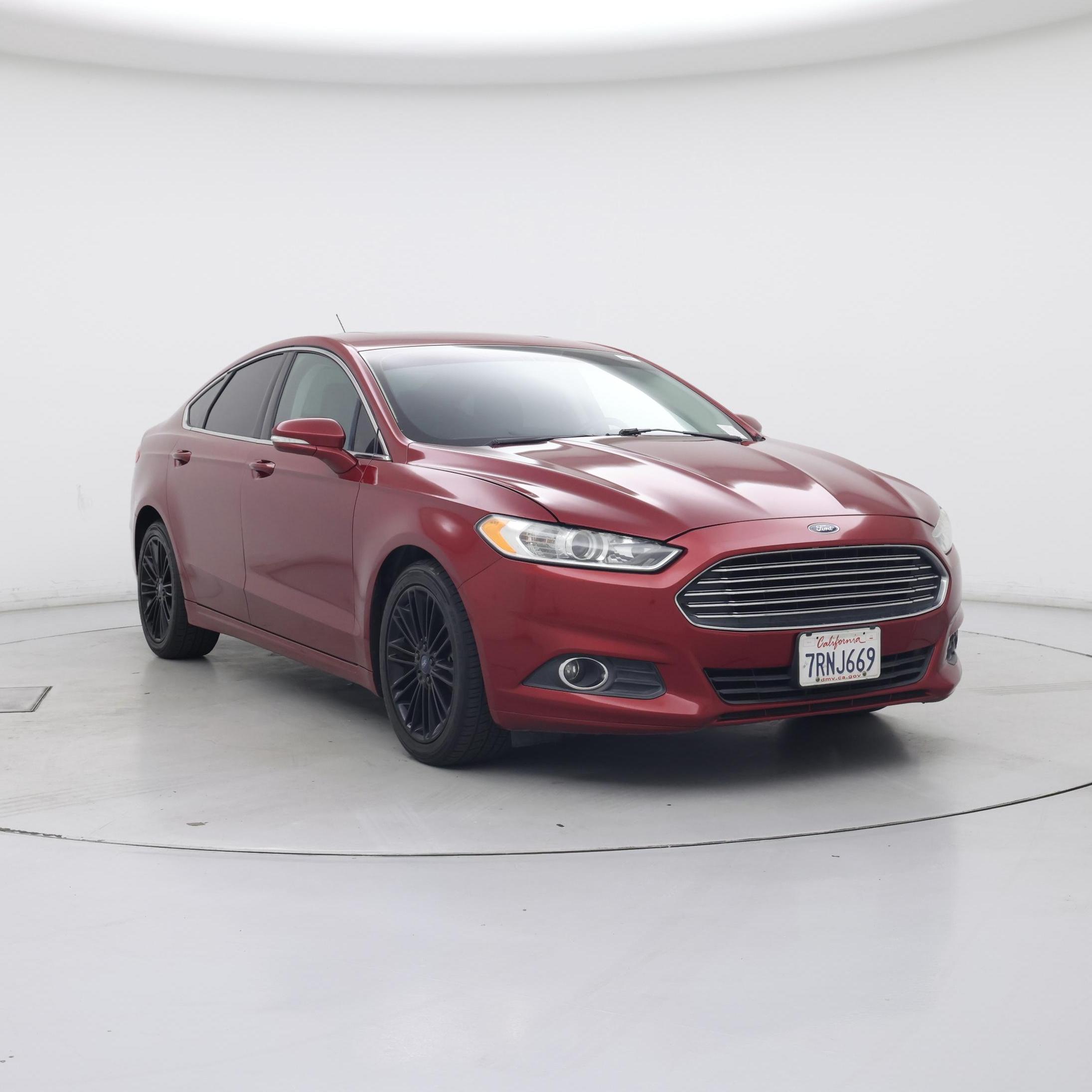 Red 2016 Ford Fusion Sedan Front-Wheel Drive Automatic