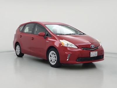 Red 2014 Toyota Prius v Two