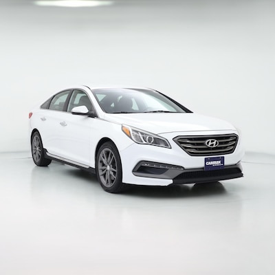 White 2015 Hyundai Sonata Sport