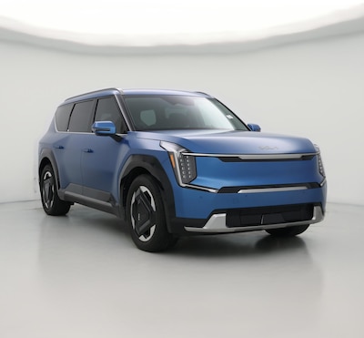 Blue 2024 Kia EV9 Land
