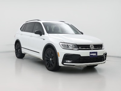 White 2021 Volkswagen Tiguan SE R-Line Black