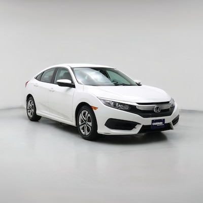 White 2016 Honda Civic LX
