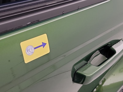 Rear Door Driver Side Cosmetic Imperfection