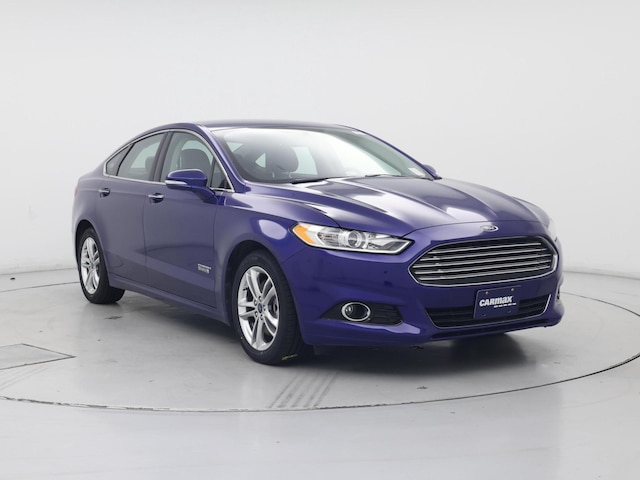 Blue 2015 Ford Fusion Energi Titanium Sedan Front-Wheel Drive Automatic