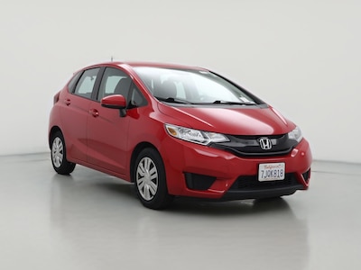 Red 2015 Honda Fit LX