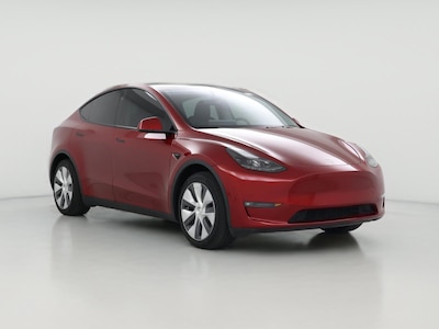 Red 2024 Tesla Model Y Long Range