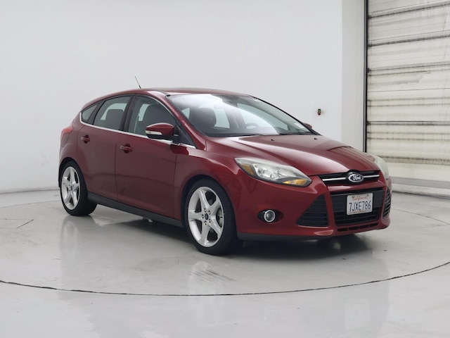 Red 2014 Ford Focus Titanium Hatchback Hatchback Front-Wheel Drive Automatic