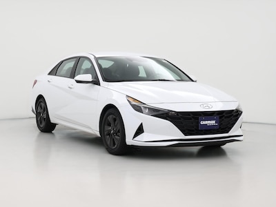 White 2021 Hyundai Elantra Hybrid Blue