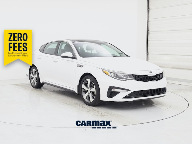 White 2019 Kia Optima S FWD Sedan Front-Wheel Drive Automatic