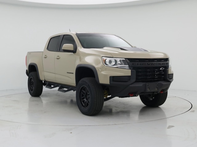 Brown (Tan) 2022 Chevrolet Colorado ZR2 Crew Cab 4WD Pickup Truck Four-Wheel Drive Automatic