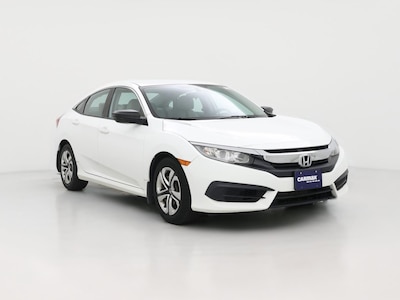 White 2016 Honda Civic LX
