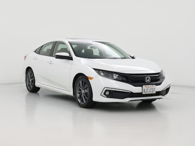 White 2019 Honda Civic EX
