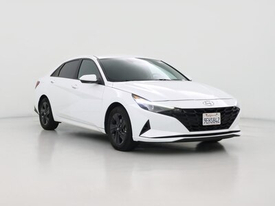 White 2023 Hyundai Elantra Hybrid Blue