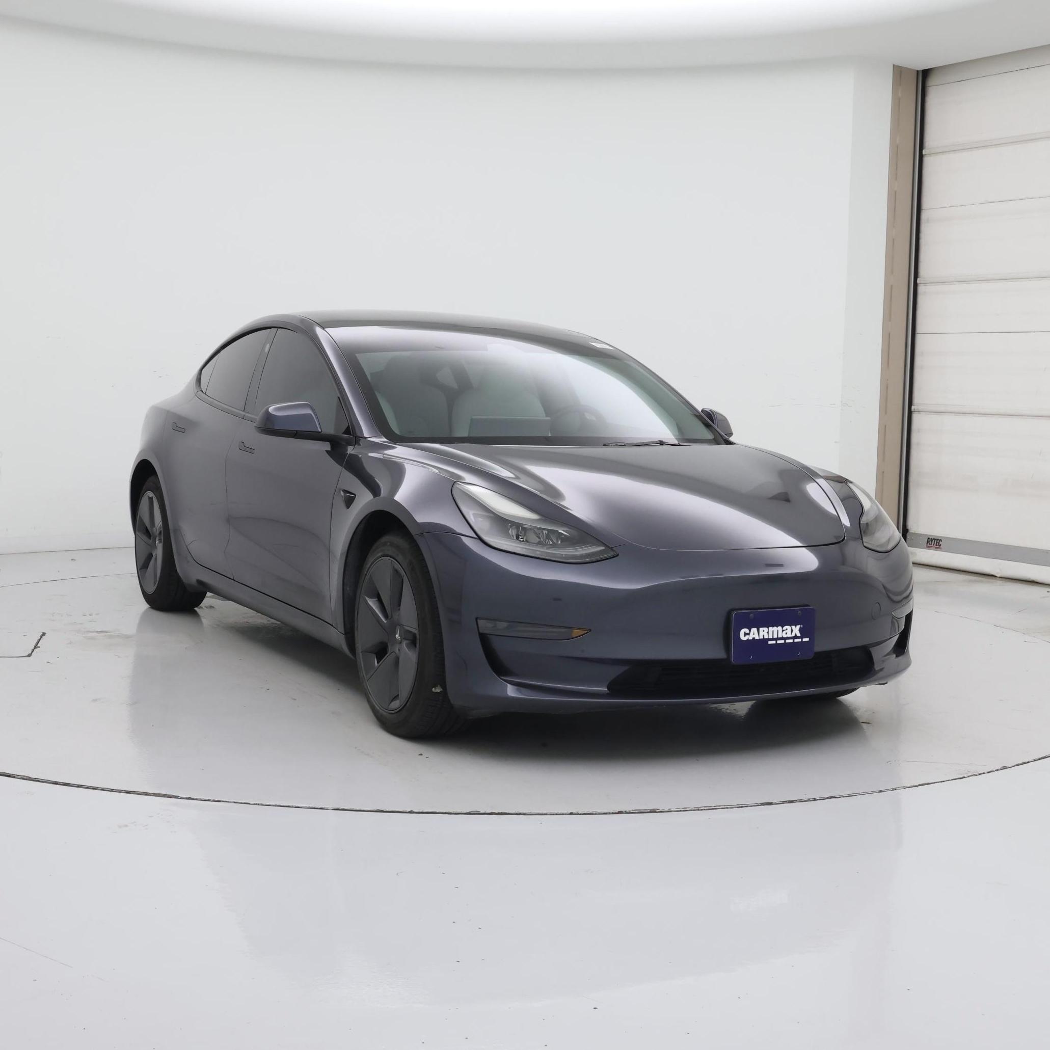 Gray 2023 Tesla Model 3 Sedan Rear-Wheel Drive Automatic