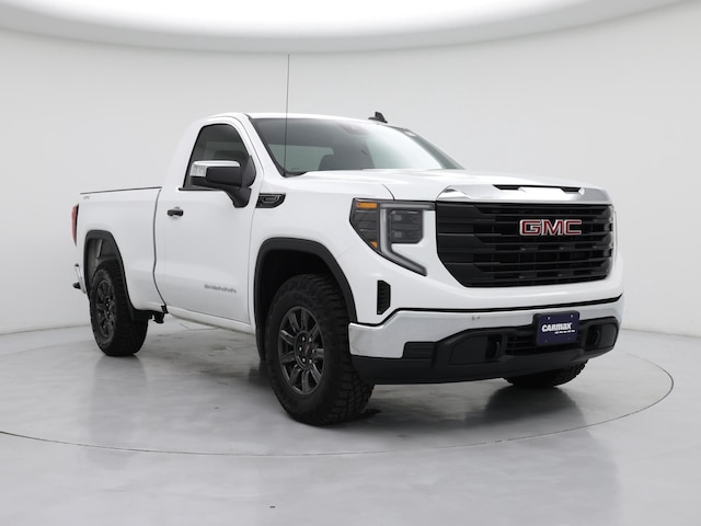 White 2025 GMC Sierra 1500 Pro Regular Cab 4WD Pickup Truck Four-Wheel Drive Automatic