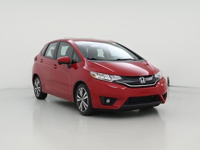 Red 2015 Honda Fit EX