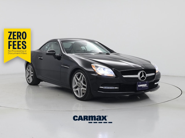 Black 2016 Mercedes-Benz SLK 300 Convertible Rear-Wheel Drive Automatic