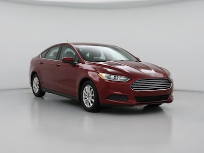 Red 2015 Ford Fusion S