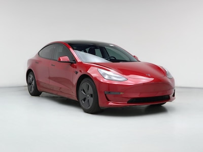 Red 2022 Tesla Model 3