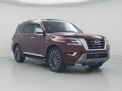 Red 2021 Nissan Armada Platinum