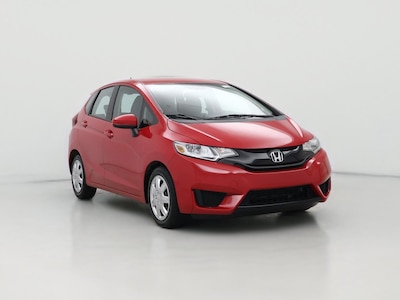 Red 2015 Honda Fit LX