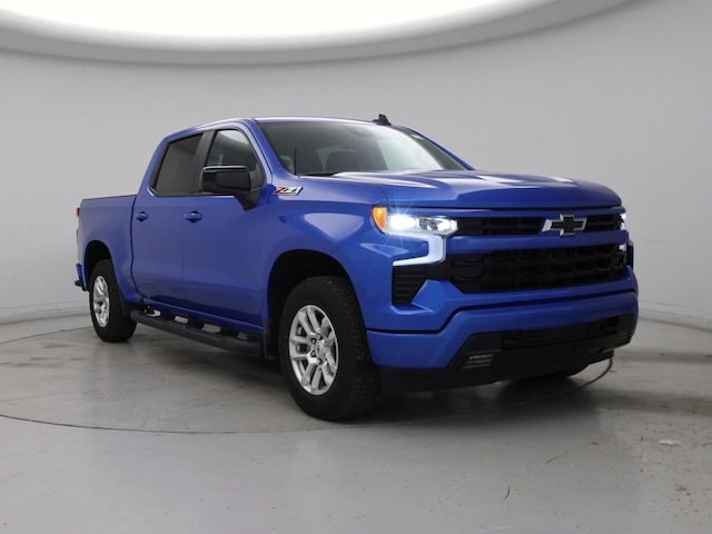 Blue 2025 Chevrolet Silverado 1500 RST Crew Cab 4WD Pickup Truck Four-Wheel Drive Automatic