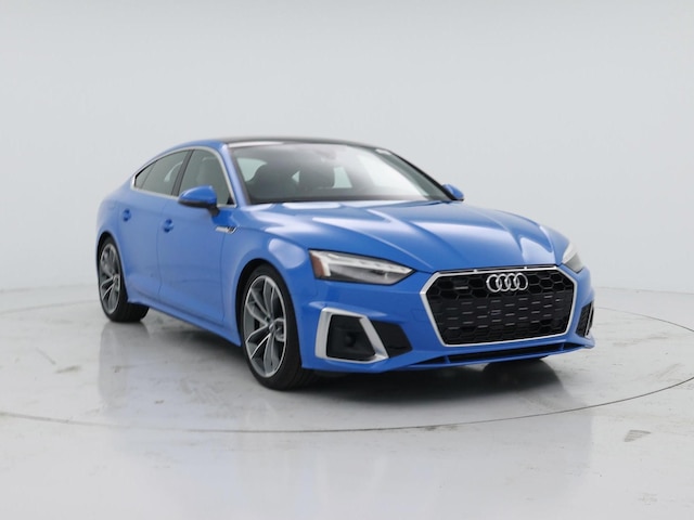 Blue 2021 Audi A5 Sportback 45 TFSI quattro Premium Plus AWD Sedan All-Wheel Drive Automatic
