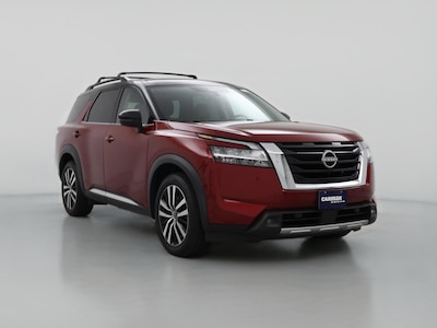 Red 2023 Nissan Pathfinder Platinum