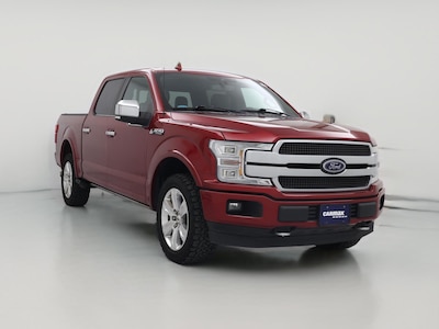 Red 2018 Ford F150 Platinum