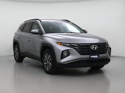 Silver 2022 Hyundai Tucson Hybrid Blue