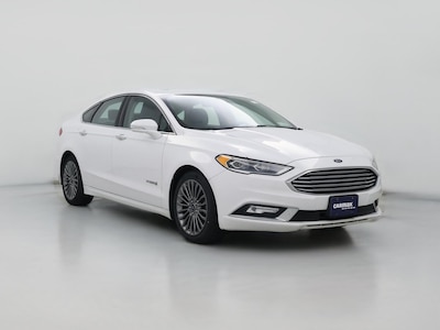 White 2018 Ford Fusion Hybrid Titanium