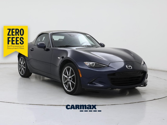 Blue 2021 Mazda MX-5 Miata Convertible Rear-Wheel Drive Manual