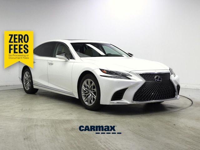 White 2019 Lexus LS Sedan Rear-Wheel Drive Automatic
