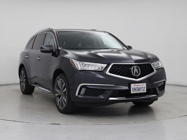 Blue 2019 Acura MDX FWD with Advance Package SUV / Crossover Front-Wheel Drive Automatic