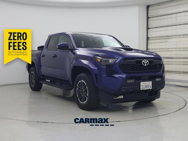Blue 2025 Toyota Tacoma TRD Sport Double Cab 4WD Pickup Truck Four-Wheel Drive Automatic