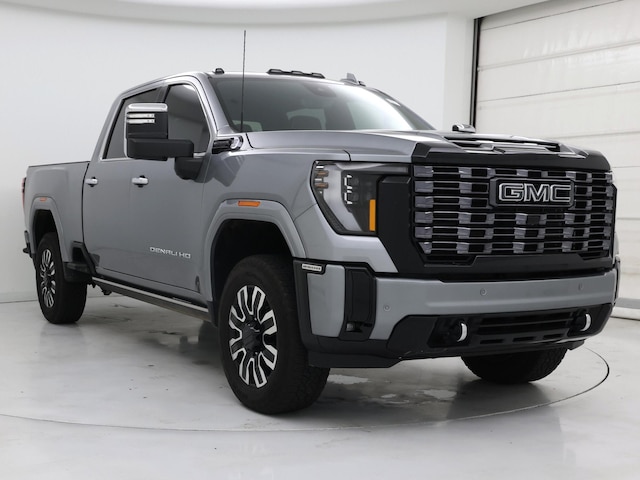 Gray 2025 GMC Sierra 2500HD Denali Ultimate Crew Cab 4WD Pickup Truck Four-Wheel Drive Automatic