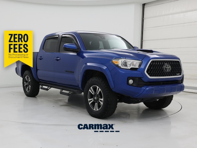 Blue 2018 Toyota Tacoma Pickup Truck Four-Wheel Drive Automatic