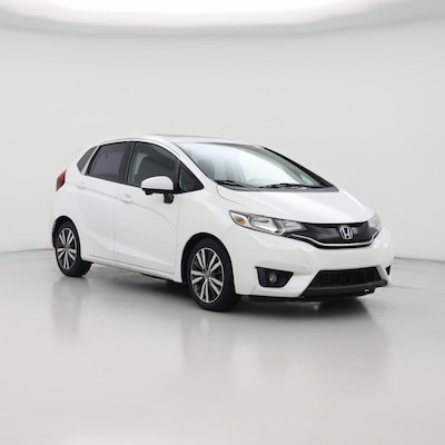 White 2015 Honda Fit EX