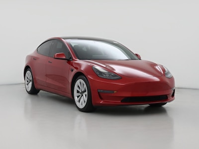 Red 2022 Tesla Model 3