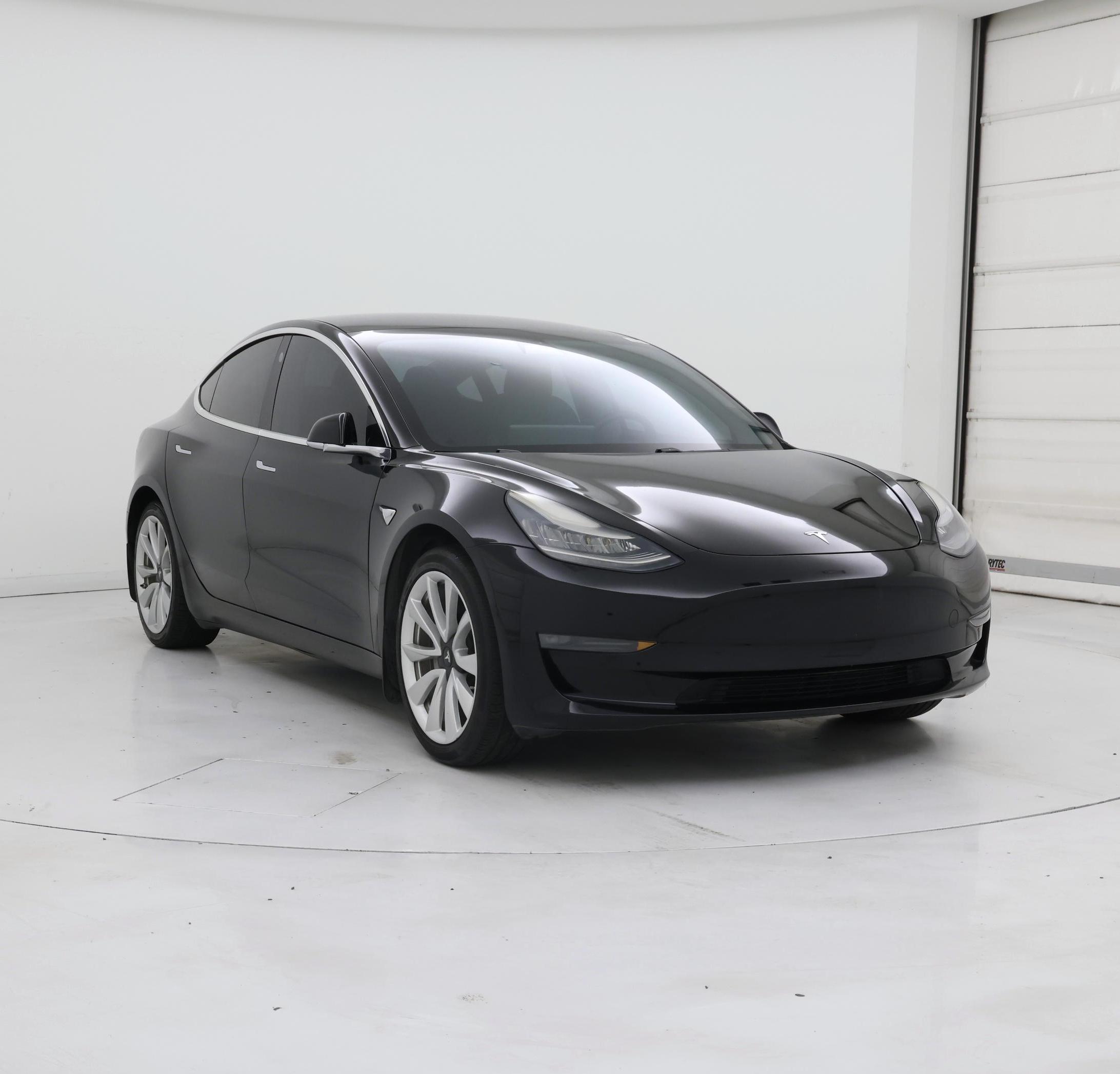 Black 2019 Tesla Model 3 Sedan Rear-Wheel Drive Automatic
